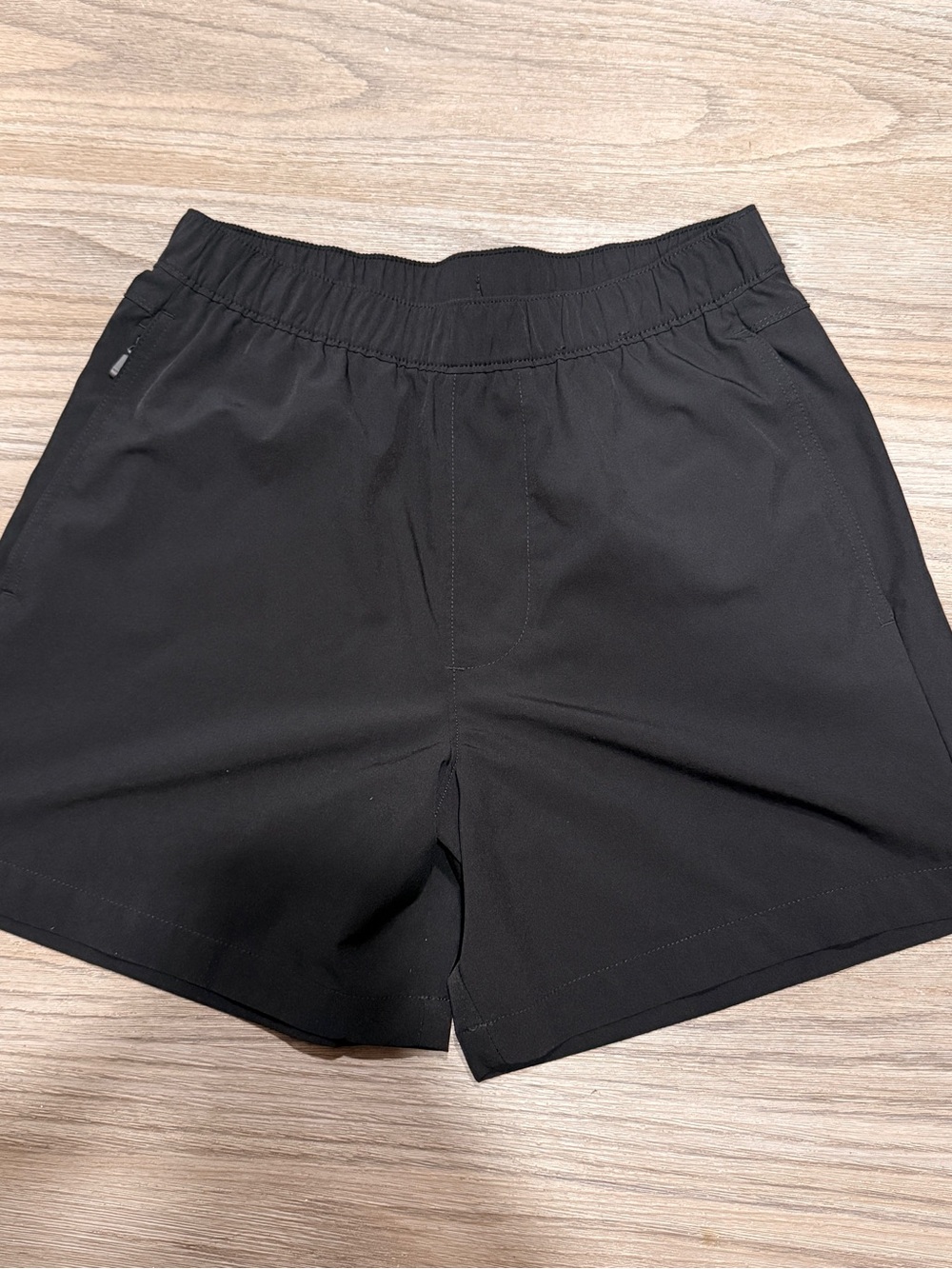 Hollister Black Athletic Elastic-Waist Shorts